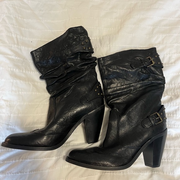 Brand New! 100% genuine leather wide calf boots - Picture 6 of 7